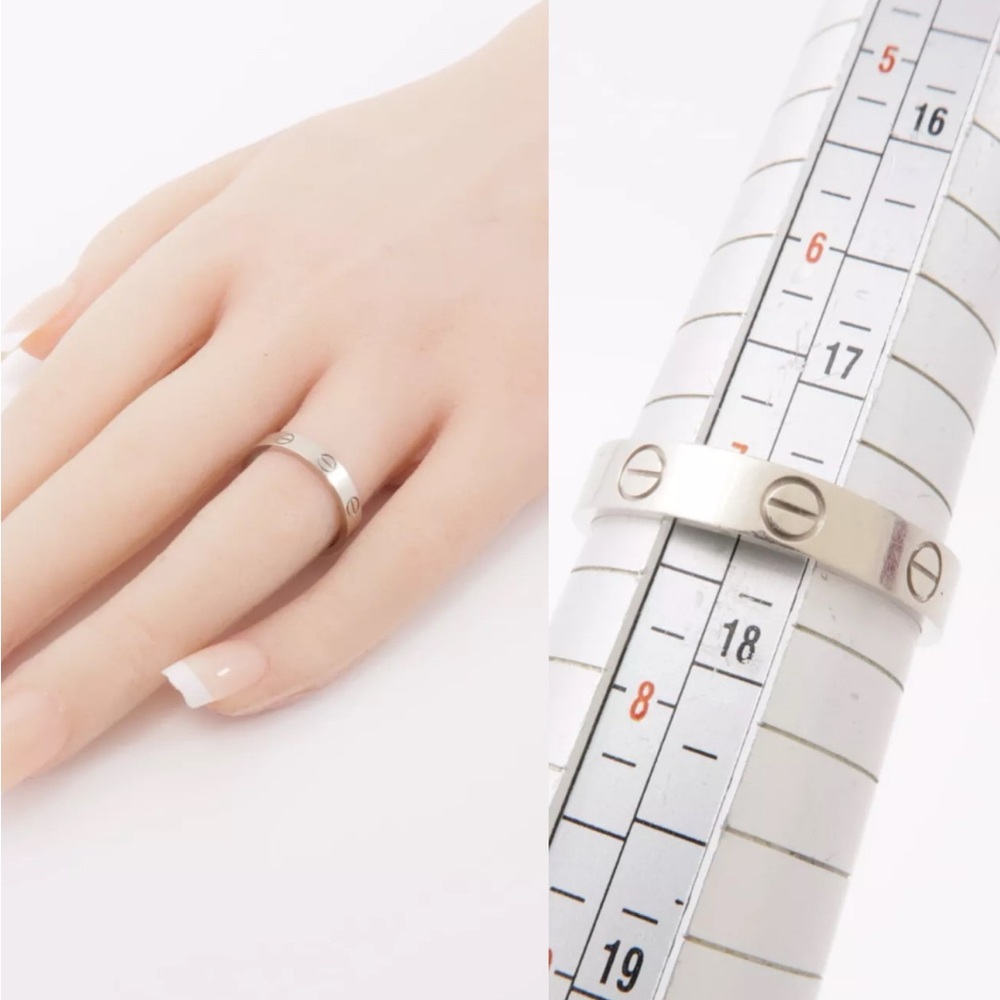 💎✨AUTHENTIC ✨💎LOVE RING WHITE GOLD CARTIER - Picture 11 of 11